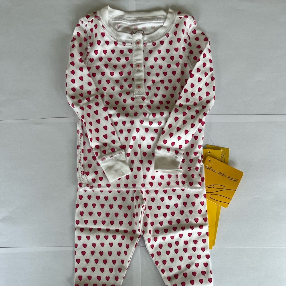 Perfect for Valentin'e Day: Roberta Roller Rabbit Kids Pajama Set